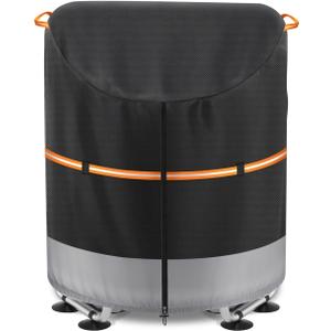 Mini Trampoline Cover for Kids 5560 Inch  Heavy Duty 600D UV Resistant Waterproof Protective Cover  Fits Round Backyard +Toddler, with Drawstring & Buckles (Black, Fits 5560 in Mini Trampoline)