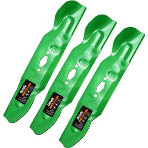 Blades Compatible with 54" Cub Cadet ZT1 ZT2 ZTS2 Zero-Turn Mower 742P05086 742-05086 Blades S Shape for Troy Bilt 490-110-C194 490-110-F194 (3 Pack,Green)