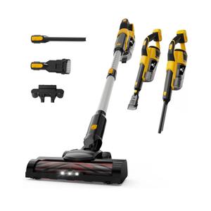 190W Brushless Cordless Vacuum Cleaner Compatible with DeWalt 20V Battery (Tool Only), 20KPa Portable 5-in-1 Lightweight Stick Handheld Vacuum with HEPA Filter for Car Home Carpet Hardfloor Pet Hair