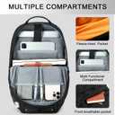 CAMTOP Backpack for Men Women Expandable Travel Backpack Fits 15.6 Inch Computer Lightweight Casual Backpacks for College Outdoor Daypack (Black)