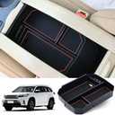 JSCARLIFE Car Center Console Armrest Box Glove Box Organizer Tray Secondary Storage Compatible for 2015-2017 Toyota Highlander