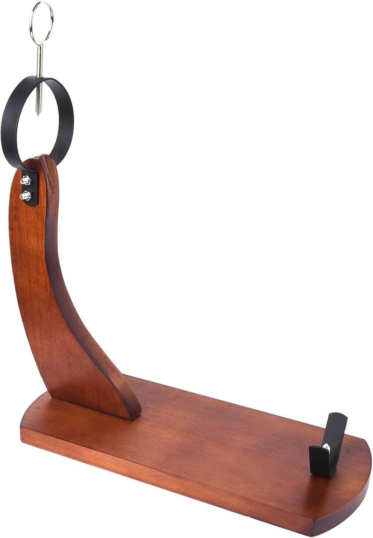 Ham Stand, Wooden Ham Stand, Ham Holder Stand for Carving Spanish Hams and Italian Prosciutto with Non-Slip Pads, Stable Sturdy Wood Board