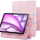ESR for iPad Pro 11 Inch Case (M5/M4) 2025/2024, Strong Magnetic Attachment, Slim Trifold Stand Case, Supports Pencil Pro and Pencil(USB-C), Tough Protection, Auto Sleep/Wake, Rebound Series, Pink