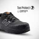 New Balance Fresh Foam Cremorne Composite Toe Safety Shoes for Women - Non Slip, Electrical Hazard - Black, Low Rise (Black)