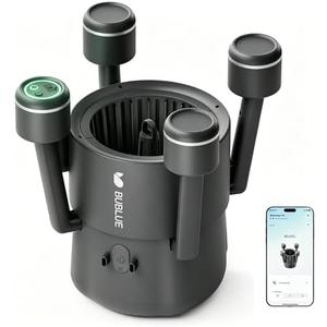 (2026 New) BUBLUE BuVortex V5 Pool Surface Skimmer Robot, Pool Cleaner with App Control,5L Filter, Dual Cleaning Modes, AI Navigation,Ideal for In-Ground & Above-Ground Pools,Space Gray