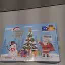 Fennoral 14 Pack Wooden Christmas House Craft Kit for Kids Make You Own 3D Christmas House Kit with Snowman Penguin Santa Claus Elf Gingerbread Man Reindeer Pattern DIY Paint for Christmas Decoration