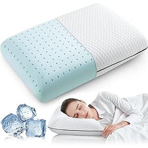 24x14in White Soft Pillow Memory Foam