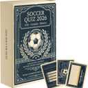 2 x JOH 2026 World Cup Soccer Trivia Card Game - 200+ Soccer Trivia Questions - Ultimate Football Knowledge Game for Family Soccer Game Night, Tailgates, Party | Fits 2-8 People