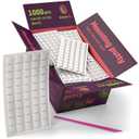 Bulk Set Mounting Putty 19oz - 1000PCs White Sticky Tack - Poster Tacky Putty for Wall Hanging Non Marking - Reusable Removable Wall Adhesive for Picture Hanging Crafts