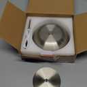 Portable LED Mushroom Table Lamp, Cordless Desk Night Light with 5200mAh Rechargeable Battery, Stepless Dimming Small Lamp with 3 Colors and Brightness Control for Bedroom/Bar/Coffee shop (Silver)