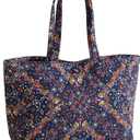 Vera Bradley Women's Premium Cotton Hathaway Tote Bag