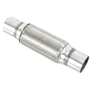 2.25" X 10" /14" Universal Stainless Steel Exhaust Flex Pipe， Double Braid Exhaust Flex Tube For Heavy Duty and Cars