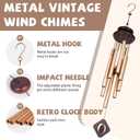 Wind Chimes for Outside, 37" Sympathy Wind Chimes Memorial Wind Chime for Loss of Loved One Mother Father, Sympathy Gift for Funeral Home Decor Outdoor Garden Patio