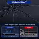 Windshield Sun Shade Umbrella, 55" x 31" Car Sun Shade Windshield Cover, Foldable Car Front Window Protector for Cars, SUVs, Hatchback