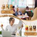 Hollowfly Capybara Stress Balls Employee Appreciation Gifts Mini Animal Relief Keychain for Social Worker, Staff Squeeze
