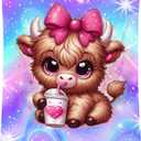 Highland Cow Blanket, Kids Blanket for Cow Lovers, Gifts for Girls Women, 60"x80" Plush Soft Fleece Throws for Sofa Couch Bed (Brown)