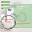 Upgraded MDS47123602 Washer Door Boot Gasket, Washer Door Seal Parts Fit for L-G Ken-more Washing Machine MDS64237202 MDS64237201 1529948 AP5218575 PS3535210 WM3250HWA WM3050CW WM2701HV by AMI PARTS