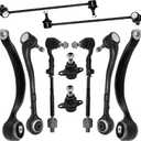 Front Lower Suspension Compatible With BMW 3 Series E90 X1 325xi 330xi 335xi 328xi 335i 328i xDrive Front Control Arm Kit Ball Joints, Sway Bar Link Front Tie Rod Assembly