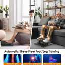 Under Desk Elliptical Machine for Senior 12 Speed Leg Exerciser While Sitting for Seniors As Seen on TV Quiet & Portable Electric Seated Foot Pedal Exerciser for Home Office