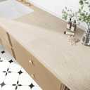 VEELIKE Wide Neutral Limestone Peel and Stick Countertops Waterproof Matte Cream Beige Granite Contact Paper for Countertops 32''x118'' Self Adhesive Vinyl Countertop Wallpaper for Kitchen Bathroom