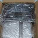 Rubbermaid Brilliance Meal Prep Containers, 2-Compartment Food Storage Containers, 2.85 Cup, 5-Pack, BPA-Free, Clear/Grey