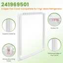 241969501 Refrigerator Shelf Frame &241993101 Crisper Shelf Cover Support(4 PacksKit Compatible for Frigi.daire Refrigerator Part 241969501 of FFSS2615TS3, FGSS2635TF1, FFSS2615TS0 Shelf-by MIFLUS