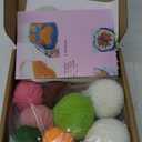 Mefatus Punch Needle Kit for Beginners Adults Kids Easy Punch Needle Embroidery Kit Tool Threader Fabric Hoop Yarn Rug Tufting Coaster Art and Crafts (#2 green)