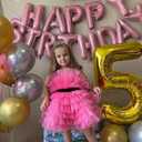 Gold 5 Balloon, Number Balloon 40 Inch, Gold and Black Party Supplies, 5th Birthday Balloon Decorations, 5 Number Balloons, Number 5 Balloon