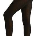 CALZEDONIA Woman's Cashmere and Modal Tights (Medium, Black - Black)