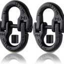 Hammerlock Safety Chain Connector, 1/2 Hammerlock Coupling Link, Tow Hitch Safety Chain Hammerlock Connector Link, 1/2 Inch Tow Hitch Safety Chain Connector Link Hammerlock Grade 80, 12000 Lbs Loading