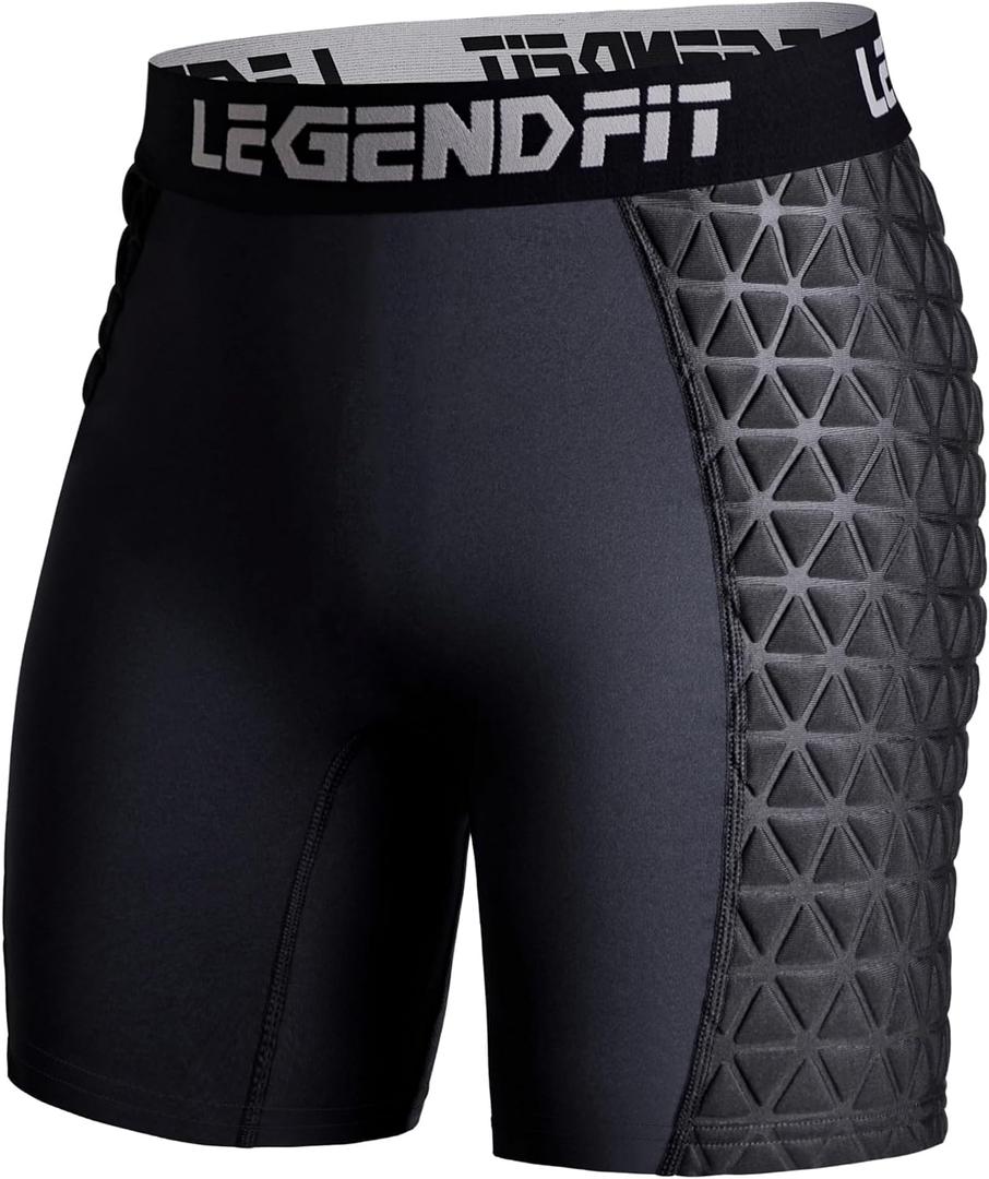 Women Softball Padded Sliding Shorts Compression Underwear Protector Support Baseball Football Lacrosse Cricket, Size XL