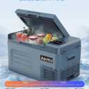 Aeitto 12 Volt Car Refrigerator 25Quart Car Fridge Freezer Electric Cooler Portable Cooler 12V Fridge RV Refrigerator -4℉-68℉ Temp Control 12/24V DC & 100-240V AC for Travel, Camping, RV, Road