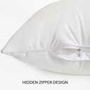 Oubonun 18 x 18 Outdoor Pillow Inserts (Pack of 2) - Square Waterproof Throw Pillow - Decorative Throw Pillows Insert for Couch Sofa Bed Patio Furniture - White Pillow