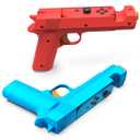 Nargos Shooting Game Gun for Nintendo Switch/Switch OLED Joy-Con Controller, Hand Grip Motion Controller for The House of the Dead, Big Buck Hunter Arcade, Spooky Spirit Shooting Gallery (Blue Red)