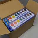 FUMILE Watercolors Paint Set Bulk,20 Pack 8 Washable Bright Colors with Paintbrush.Watercolors Paint Set Kids for Parties,Art Lessons,Birthday Party Favor,valentines for kids classroom,All Ages.