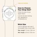 My Pretty Strap - Compatible Apple Watch Band Strap, Stainless Steel Fashion iWatch Replacement Strap- Easy Resizing, No Tool Needed, Fits Most Wrists- Series 1-11, SE and Ultra