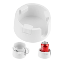 Anti-Spill Cup Holder, Adjustable Inner Diameter Drink Coaster with Sticker, Drink Holder for Home Office Outdoors (White)
