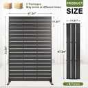 NicBex 2-Pack Privacy Screen Outdoor 72" Fence Panel for Garden,Black