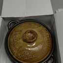 BALWOO Korean Pot [Buncheong] MUD GLAZE Earthenware Ttukbaegi, Natural Ceramic Clay Cooking Pot Casserole, Heat Resistant Ceramic Earthen Pot, Zero-Crack Stone Bowl Stockpot Soup Cookware, Pottery