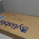 34" Square Folding Card Table, Fold-in-Half Utility Dining Portable Table Heavy Duty HDPE Plastic Foldable with Carrying Handle Indoor Outdoor for Picnic, Camping, Party, Black