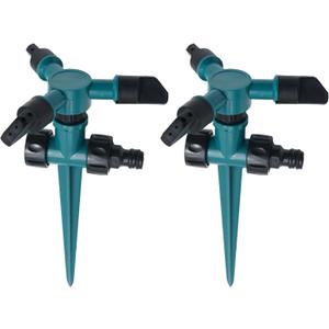 2 Pcs 360 Water Sprinkler Lawn Sprinklers for Garden Sprinklers for Yard Irrigation 3600 Square Feet