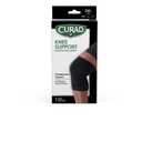 CURAD Knee Support for Men & Women, Elastic, Pull-Over, Knee Brance for Running Knee Pain, Workout Sports Knee Brace, Black, Large