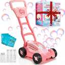Bubble Lawn Mower for Girls, Pink