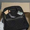 RAINSMORE Underseat Carry On Luggage with Wheels, 16-inch Airline Approved Luggage Lightweight Softside Underseater Travel Suitcases Durable Overnight Bag Rolling Carry-on Bag for Women Men, Black
