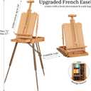 VISWIN Professional All-in-One Art Painting Kit with Beech Wood French Easel, 96 Acrylic, Watercolor & Oil Paint Set, Canvases, Painting Set with Supplies for Adults, Artists, Beginners