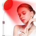 Red Light Therapy Lamp with Base, Led Red Light Device with 360 Degree Adjustable Gooseneck, 140 LEDs Red Light Lamp with Controller, 660nm Red Light Therapy Device for Body