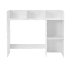 GlossyEnd Sturdy & Elegant Wood Desk Bookshelf Organizer, Office Storage Holder, Desktop Organizer, Collage Dorm, White
