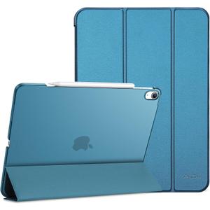 ProCase for iPad Air 13 Inch Case M3 2025/M2 2024, Slim Smart Cover iPad 13 Air M3 M2 Case with Translucent Hard Shell Back, Supports Touch ID, Auto Wake/Sleep -Teal
