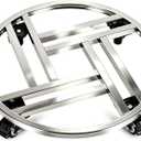 DJDNA 18" Heavy Duty Plant Stand with Wheels Rolling Plant Caddy1 Pack (M)