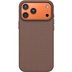 for iPhone 17 Pro TechWoven Case with MagSafe 2025,17 Pro Phone Case Shockproof Anti-Slip TechWoven Premium Woven Fabric Cover for 17 Pro 6.3", Sienna